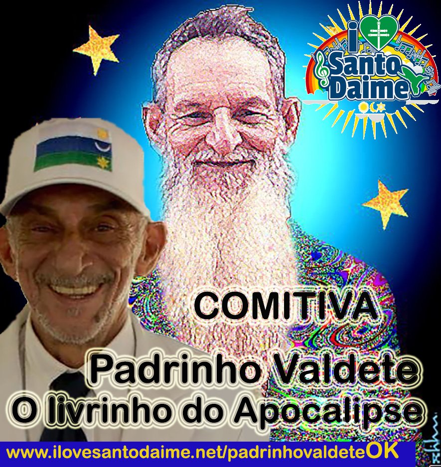Padrinho Valdete - O Livrinho do Apocalipse MP3 PDF Cifra Partitura Picbook Smartphones Tablets Céu do Mapiá filho do Padrinho Sebastião Mota de Melo e da Madrinha Rita